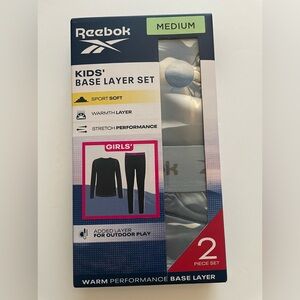 Reebok Kid’s Base Layer Girl’s Set Size Medium